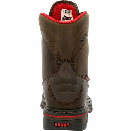 Rocky Iron Skull Composite Waterproof Lacer Western Boot, BROWN, W, Size 10 RKW0361